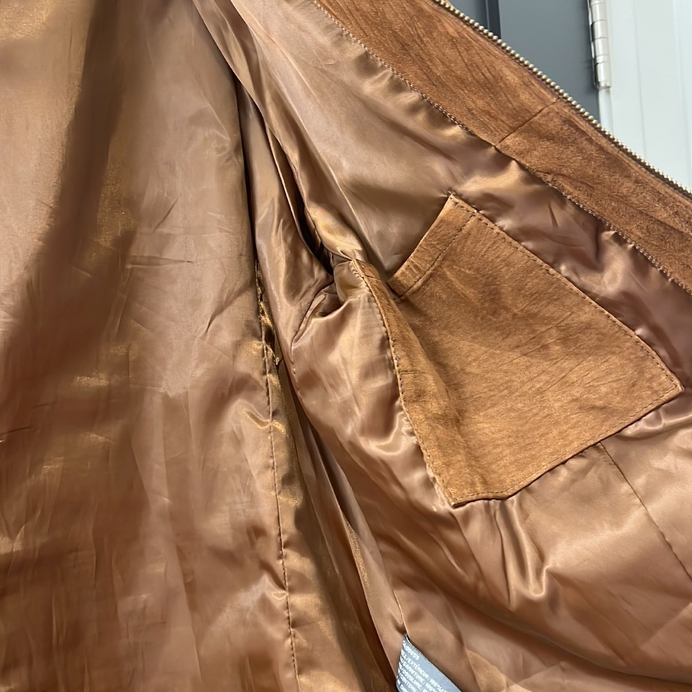 Vintage Suede Leather Coat - Picture 6 of 6